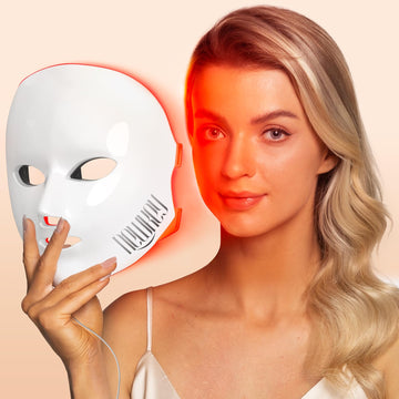 NEWKEY LED Face Mask Light Therapy,Red Light Therapy for Face Wrinkle