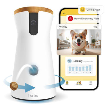 Furbo 360° Dog Camera + Nanny Bundle: Home Security & Dog Safety Alerts