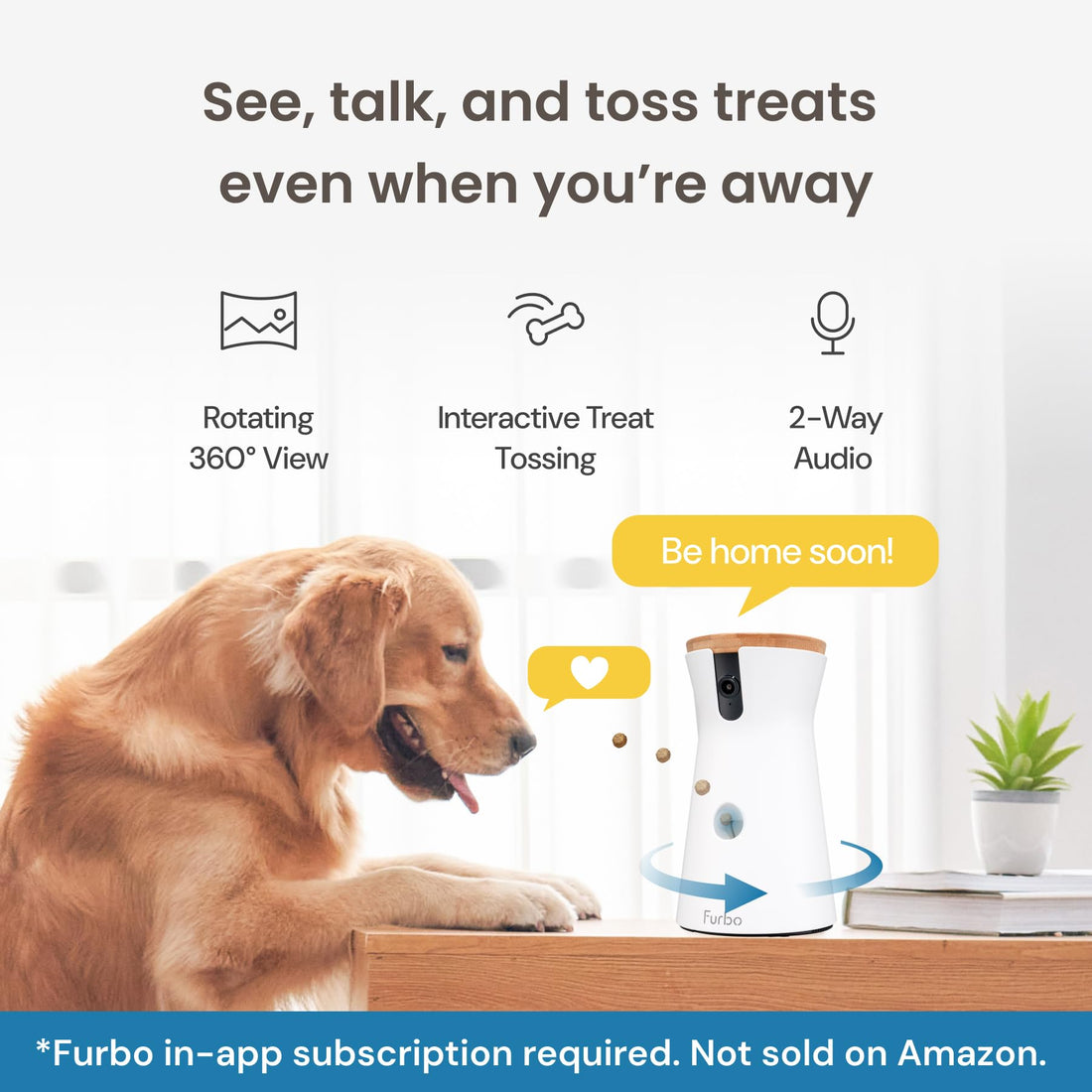 Furbo 360° Dog Camera + Nanny Bundle: Home Security & Dog Safety Alerts