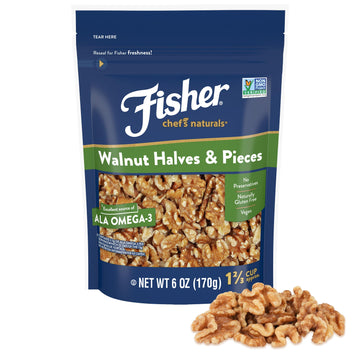 Fisher Chef's Naturals Walnut Halves & Pieces 6 oz