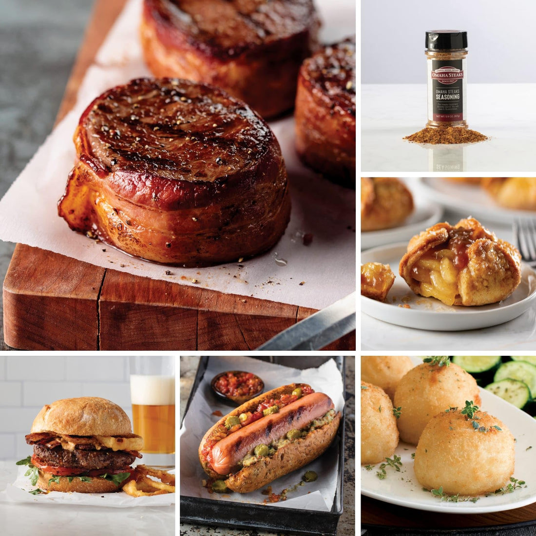 Omaha Steaks Holiday Gift Package (2x Bacon-Wrapped Filet Mignons