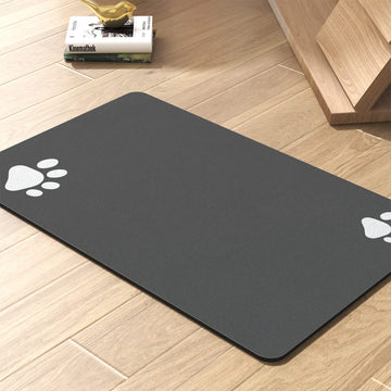 Pet Feeding Mat-Absorbent Dog Mat for Food and Water Bowl